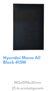 Hyundai Mono All Black 415W